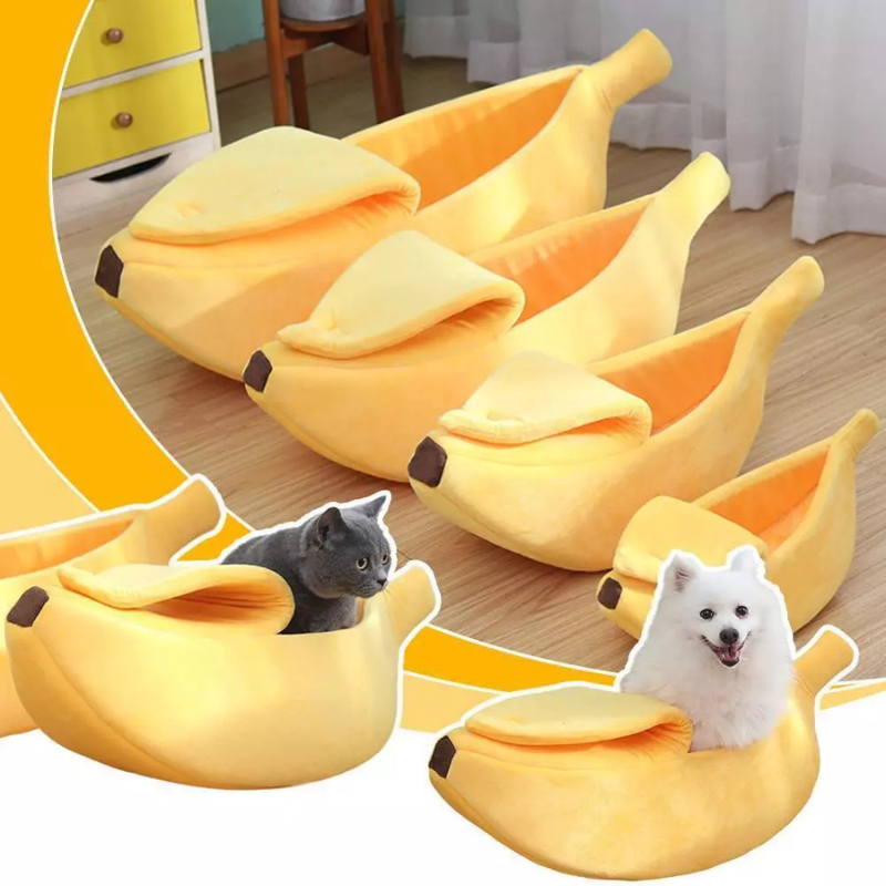 Gemütliches Bananen Haustierbett™