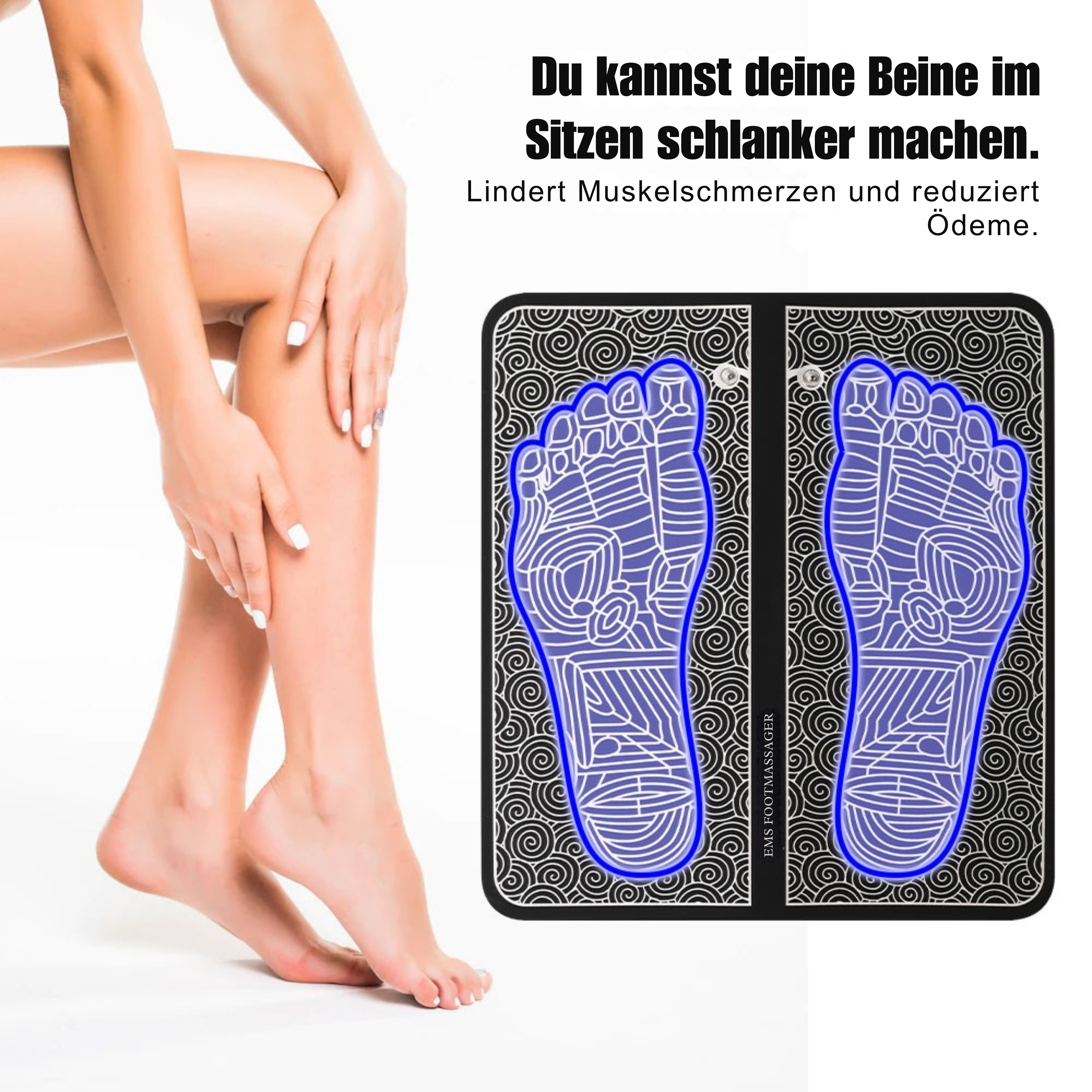 SootheSole™ Fußmassage-Matte mit Fernbedienung
