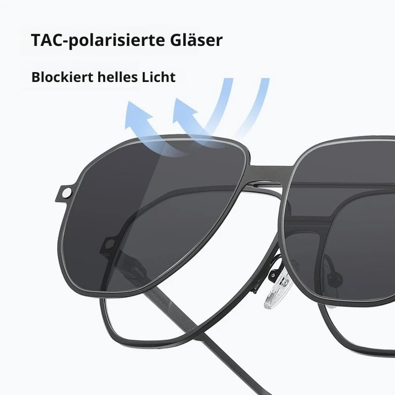 3-in-1 Magnetische Clip-On Brille