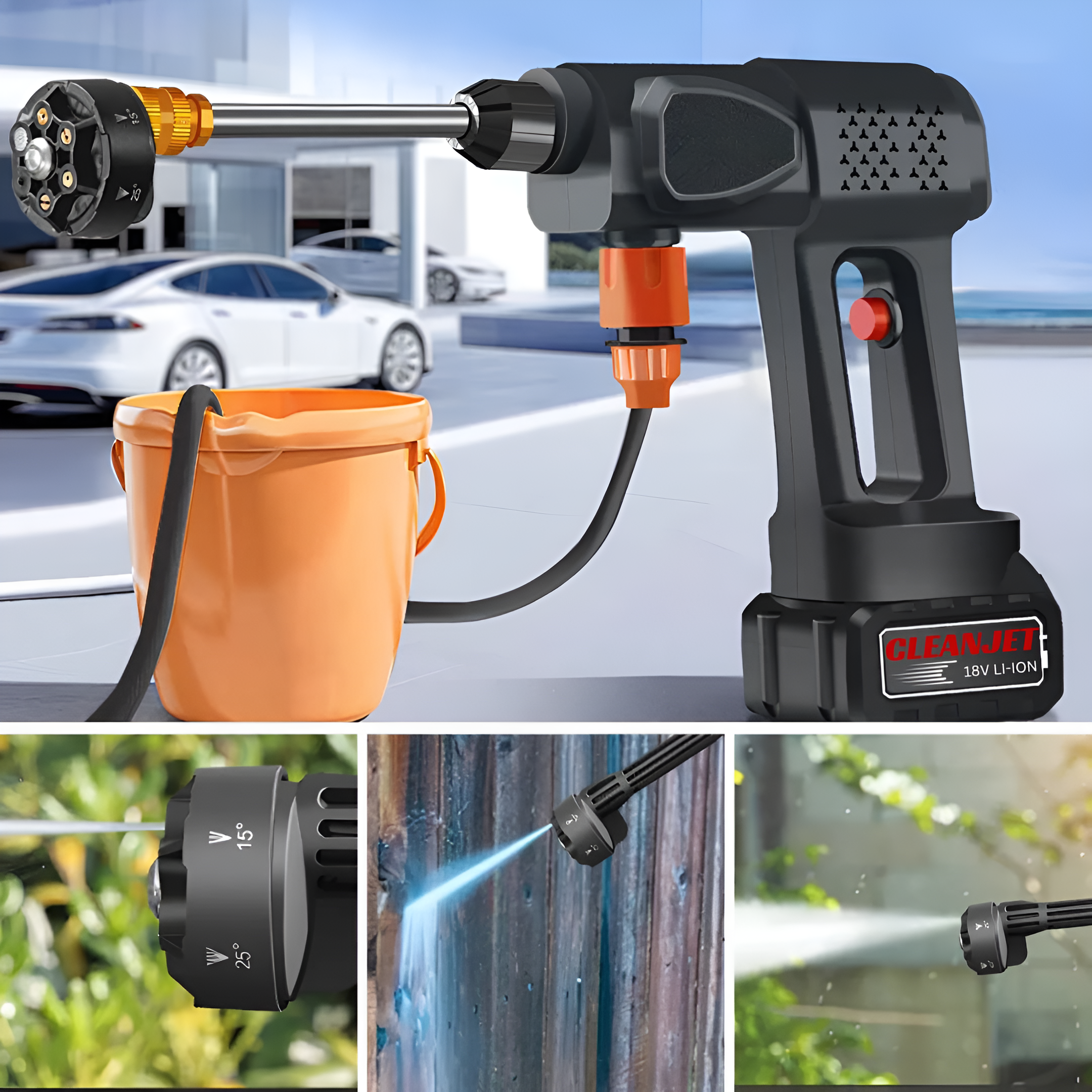 CleanJet™ | Kabellose Hochdruckreiniger