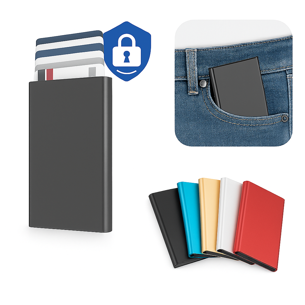 CardGuard™ Minimalistische RFID-Kartenetui Geldbörse
