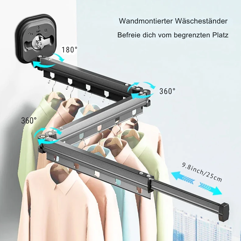 HangSlim™– Klappbares Wandtrockengestell