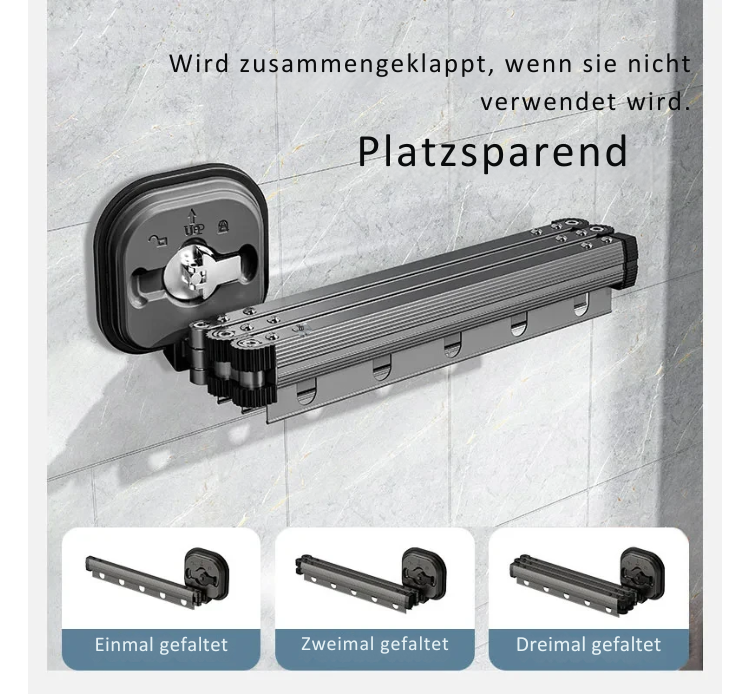HangSlim™– Klappbares Wandtrockengestell