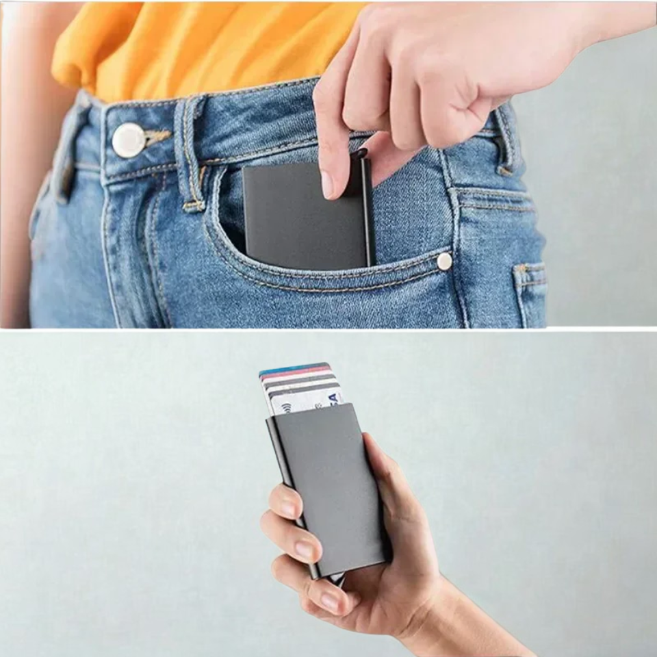 CardGuard™ Minimalistische RFID-Kartenetui Geldbörse